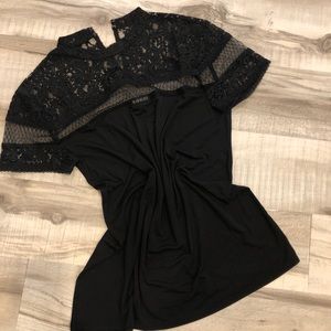 Express black festive top Size medium